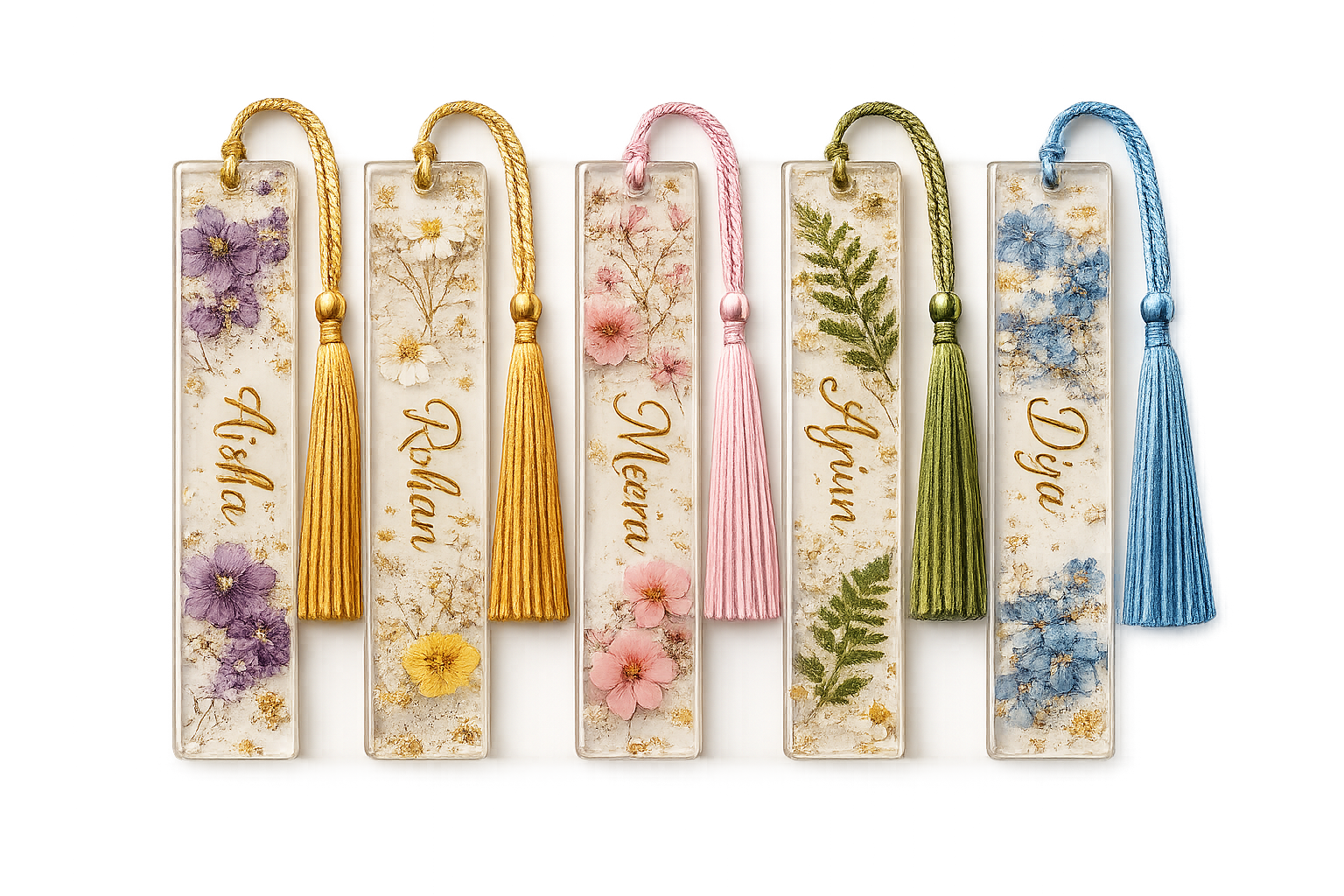 Botanical Resin Bookmarks