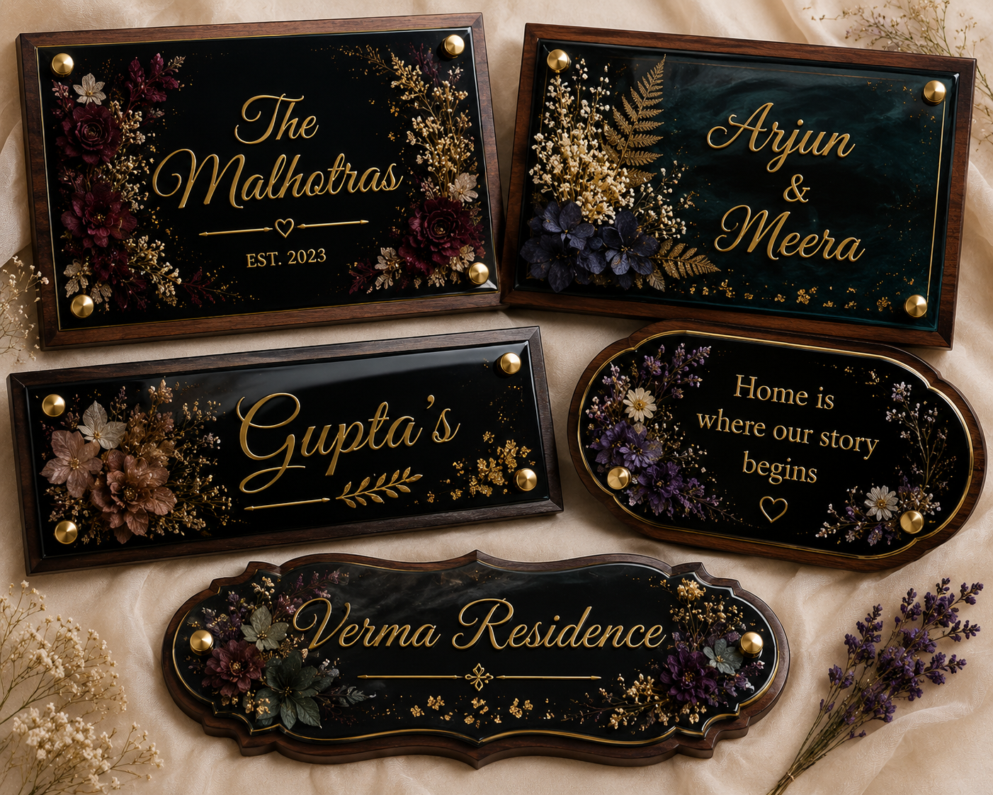 Resin Name Plaques - 12