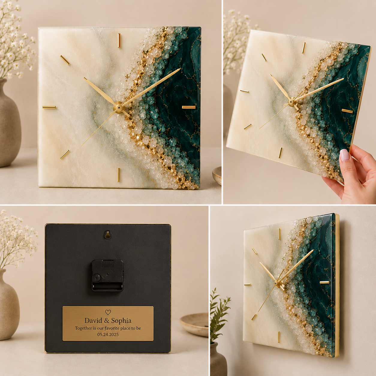 Celestial Geode Clock
